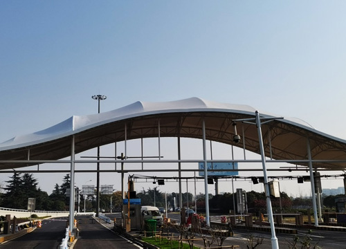 南京禄口机场收费出口膜结构雨棚